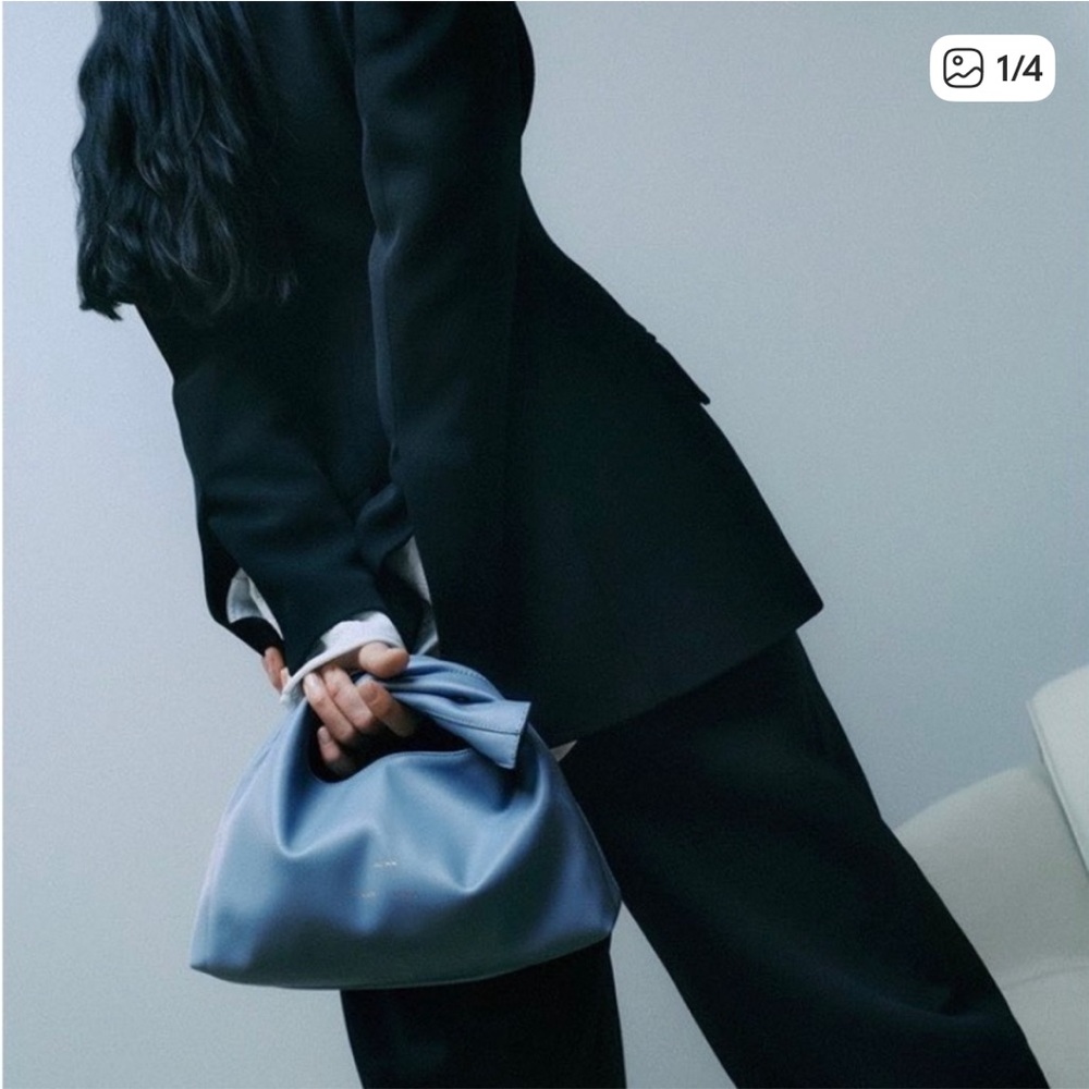 Proenza Schouler Black and Light Blue Clutch - Picture 12 of 13